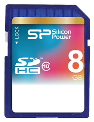 Карта памяти Silicon Power SDHC 8 Gb SP008GBSDH010V10