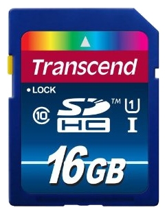 Карта памяти SD 16GB Transcend TS16GSDU1