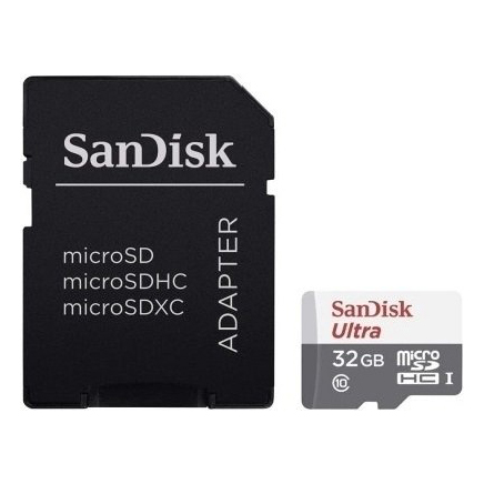 Карта памяти MicroSD 32GB SanDisk Ultra SDSQUNR-032G-GN6TA