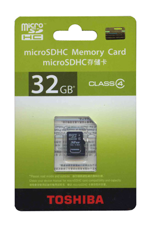 Карта памяти MicroSD Toshiba 32GB SD-C32GR7W4