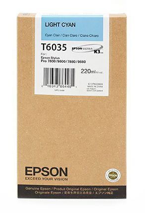 Картридж Epson C13T603500 светло-голубой