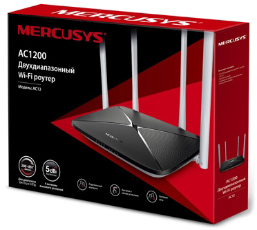 Маршрутизатор Mercusys AC12 AC1200