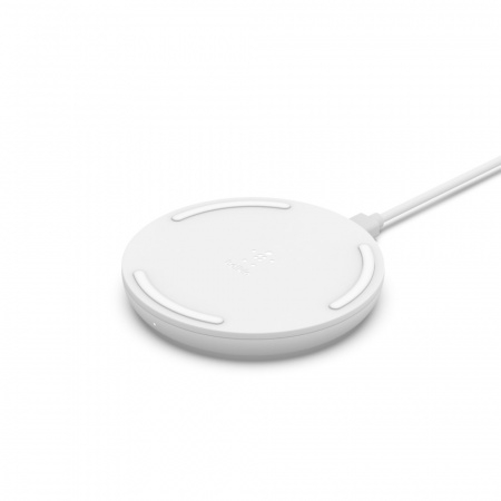 Беспроводное зарядное устройство Belkin Pad Wireless Charging Qi, 10W, white