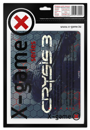 Коврик X-Game CRYSIS 3 V1.P Коврик X-Game CRYSIS 3 V1.P