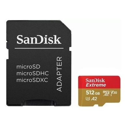Карта памяти MicroSD 512GB  SanDisk Extreme SDSQXA1-512G-GN6MA