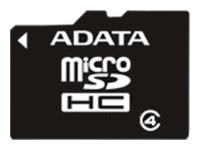 Карта памяти MicroSD ADATA 8Gb AUSDH8GCL4-RA1