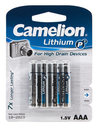 Батарейка CAMELION Lithium P7 FR03-BP4
