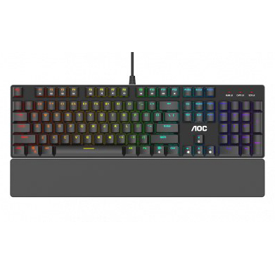 Игровая Клавиатура AOC GK500, 104 клавиш, RGB SHOW, кабель 1,8м, USB2.0 RED GK500DR2R Игровая Клавиатура AOC GK500, 104 клавиш, RGB SHOW, кабель 1,8м, USB2.0 RED GK500DR2R