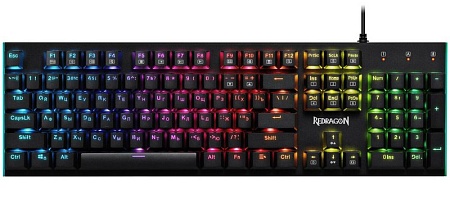 Клавиатура USB Defender Redragon Parvati black