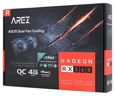 Видеокарта 4 GB ASUS AMD RX 560 AREZ-RX560-O4G-EVO