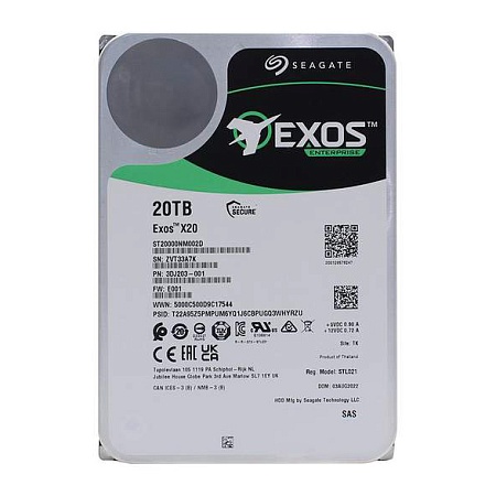 Жесткий диск 20TB Seagate Exos X20 ST20000NM002D