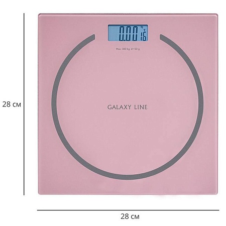 Весы напольные GALAXY LINE GL 4815 Розовые