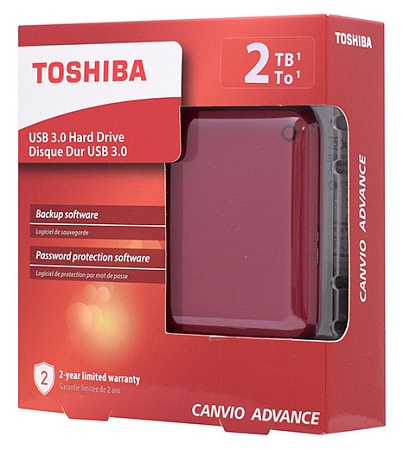 Внешний жесткий диск 2 TB Toshiba Canvio Advance HDTC920ER3AA