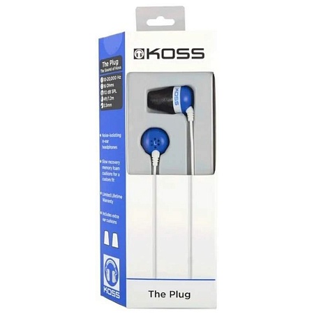 Наушники Koss The Plug Noise Isolating Blue
