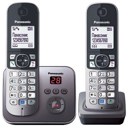 Беспроводной телефон DECT Panasonic KX-TG6822 CAB