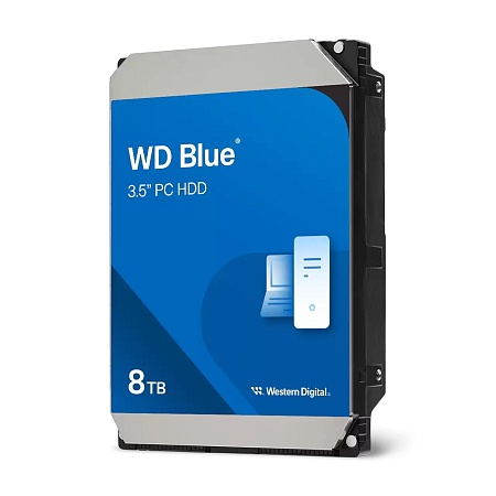 Жесткий диск HDD 8Tb Western Digital Blue SATA 6Gb/s 256Mb 5640rpm WD80EAAZ