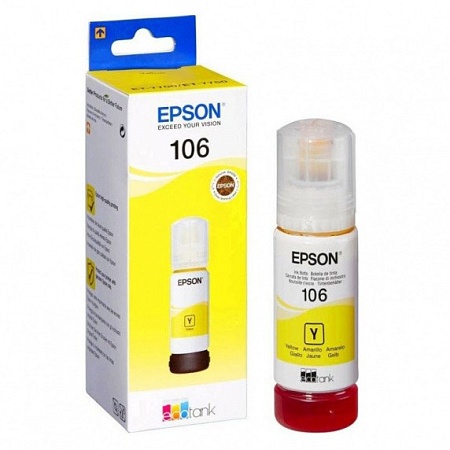 Контейнер с чернилами Epson C13T00R440 106 EcoTank Yellow 70 ml