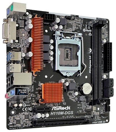 Материнская плата ASRock H110M-DGS R3.0