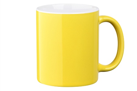 Чашка Ardesto Bari, 330 мл, желтая, керамика AR3033BY