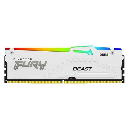 Оперативная память 16GB Kingston FURY Beast White RGB XMP KF552C40BWA-16