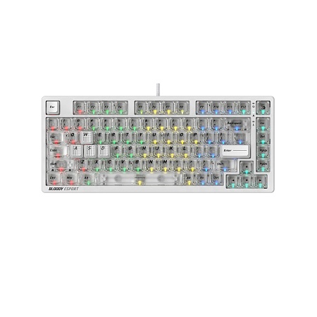 Клавиатура Bloody MS76 Crystal White