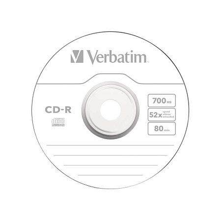 Диск CD-R Verbatim (43351) 700MB 50штук