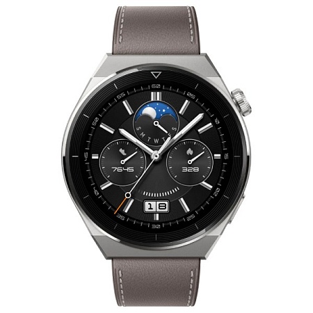 Смарт-часы Huawei Watch GT3 Pro 46mm Gray Leather Strap