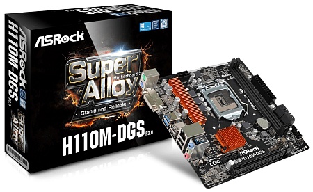 Материнская плата ASRock H110M-DGS R3.0