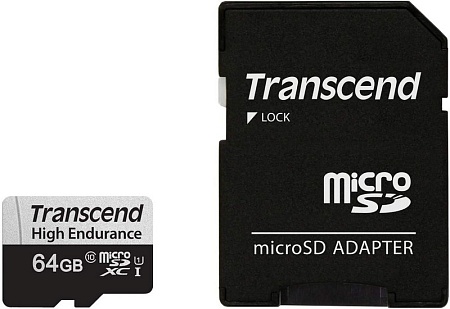 Карта памяти MicroSD 64GB Transcend TS64GUSD350V