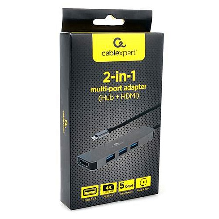USB Hub 3 port Cablexpert A-CM-COMBO2-01