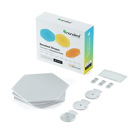 Smart lighting Expansion Pack Nanoleaf Shapes, Hexagon, (NL42-0001HX-3PK), White, 3 Pack