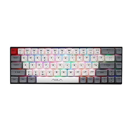 Клавиатура Aula F3068 gray-white