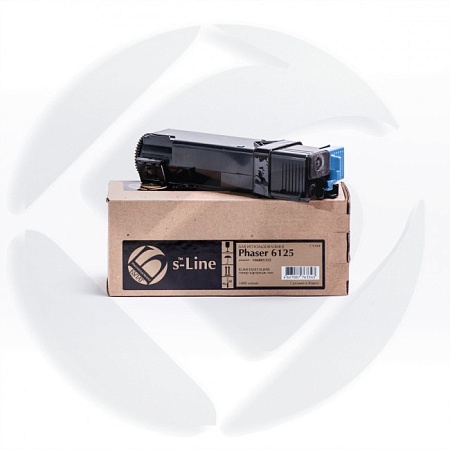 106R01335 Тонер-картридж Phaser 6125 (1k) Cyan , Булат s-Line