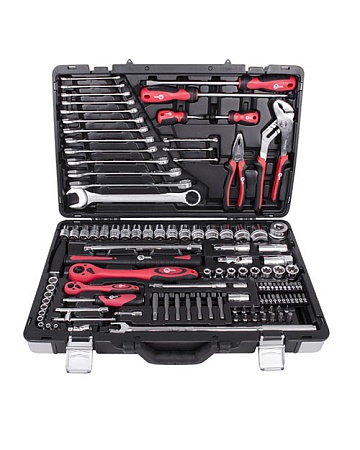 Профессиональный набор инструментов 1/4" & 1/2"; 119ед, Cr-V