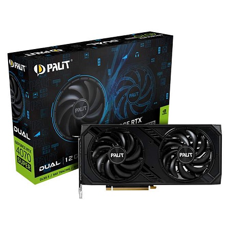 Видеокарта 12Gb PALIT RTX4070 SUPER DUAL 12GB NED407S019K9-1043D