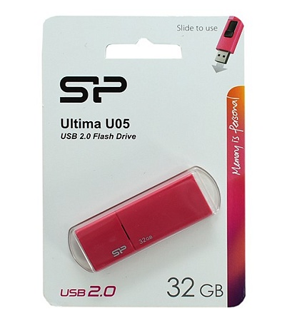 USB флешка 32GB Silicon Power Ultima U05 SP032GBUF2U05V1H USB 2.0 pink