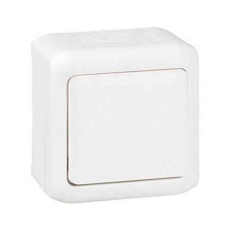 Переключатель Legrand Forix 10A 250В IP44 накладной белый