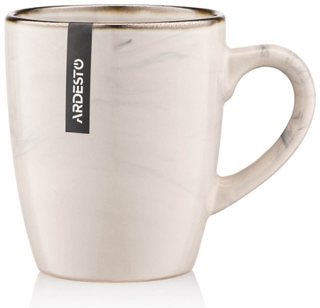 Чашка Ardesto Marmo 360мл керамика бежевый