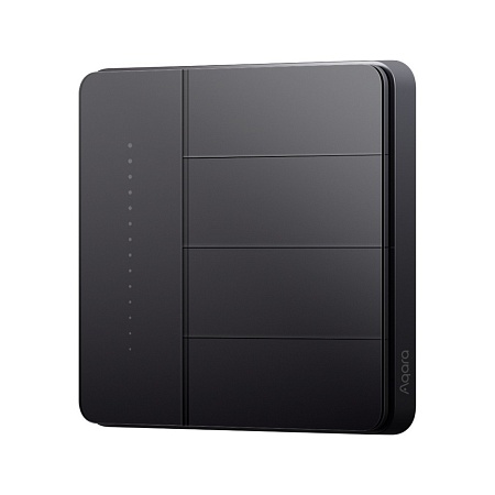Умный настенный выключатель четырехклавишный Aqara Z1 Pro black