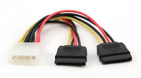 Конвертер Molex 4pin-2 x Sata Power