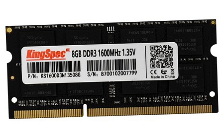 Оперативная память для ноутбука 8 GB KingSpec DDR3 1600MHz