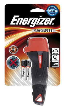 Фонарь компактный Energizer IMPACT 2x AAA черно-красный