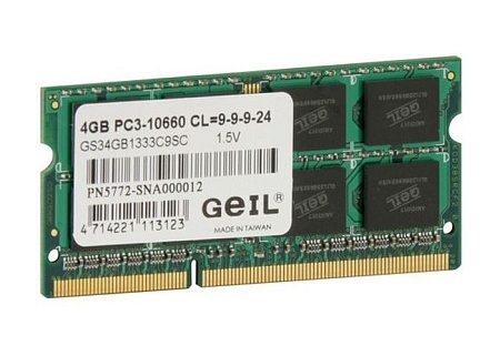 Оперативная память для ноутбука 4Gb GEIL GS34GB1333C9S
