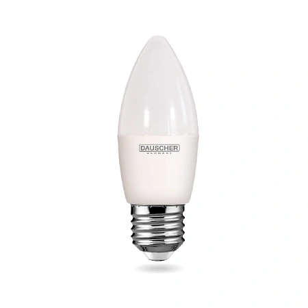 LED Лампа Dauscher C35-8W-E27-6400K, холодный (90lm/w)
