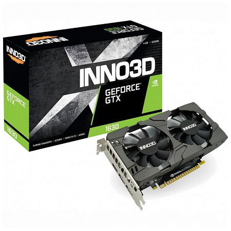 Видеокарта 4Gb Inno3D GTX1630 TWIN X2 OC N16302-04D6X-1177VA25 Видеокарта 4Gb Inno3D GTX1630 TWIN X2 OC N16302-04D6X-1177VA25