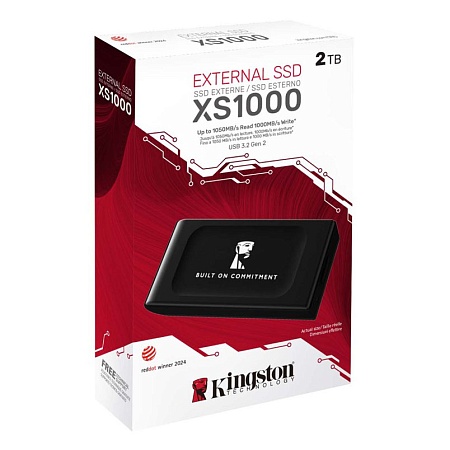 Внешний SSD диск 2TB Kingston XS1000 Темный