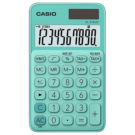 Калькулятор карманный CASIO SL-310UC-GN-W-EC