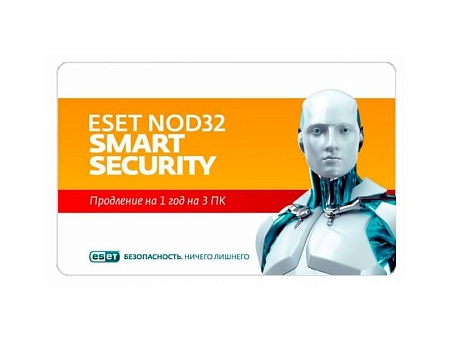 Антивирус NOD32 Smart Security NOD32-ESS-RN(CARD3)-1-1