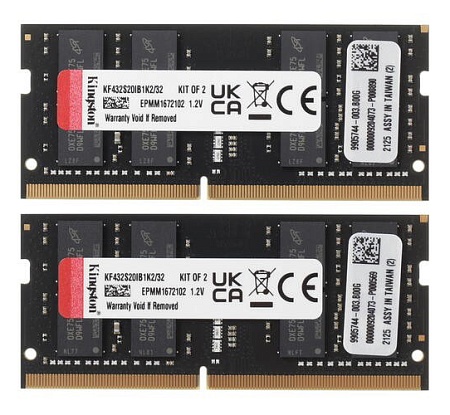 Оперативная память для ноутбука 32 GB kit Kingston Fury Impact KF432S20IB1K2/32