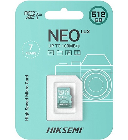 Карта памяти microSDXC 512GB Hiksemi NEO LUX HS-TF-D3/512G